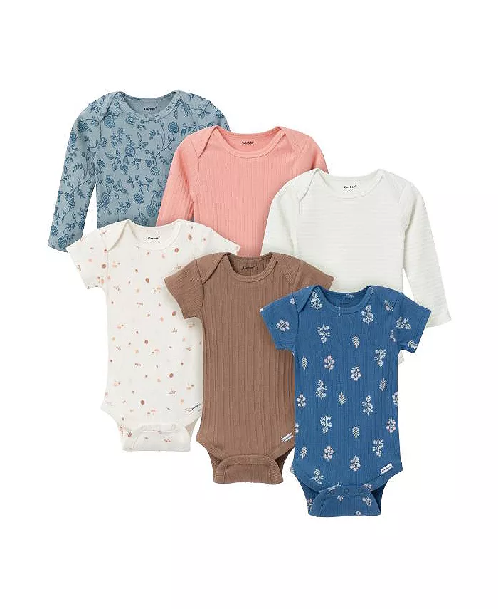 6 пар боди для девочек Gerber, синий
6 пар боди для девочек Gerber, синий