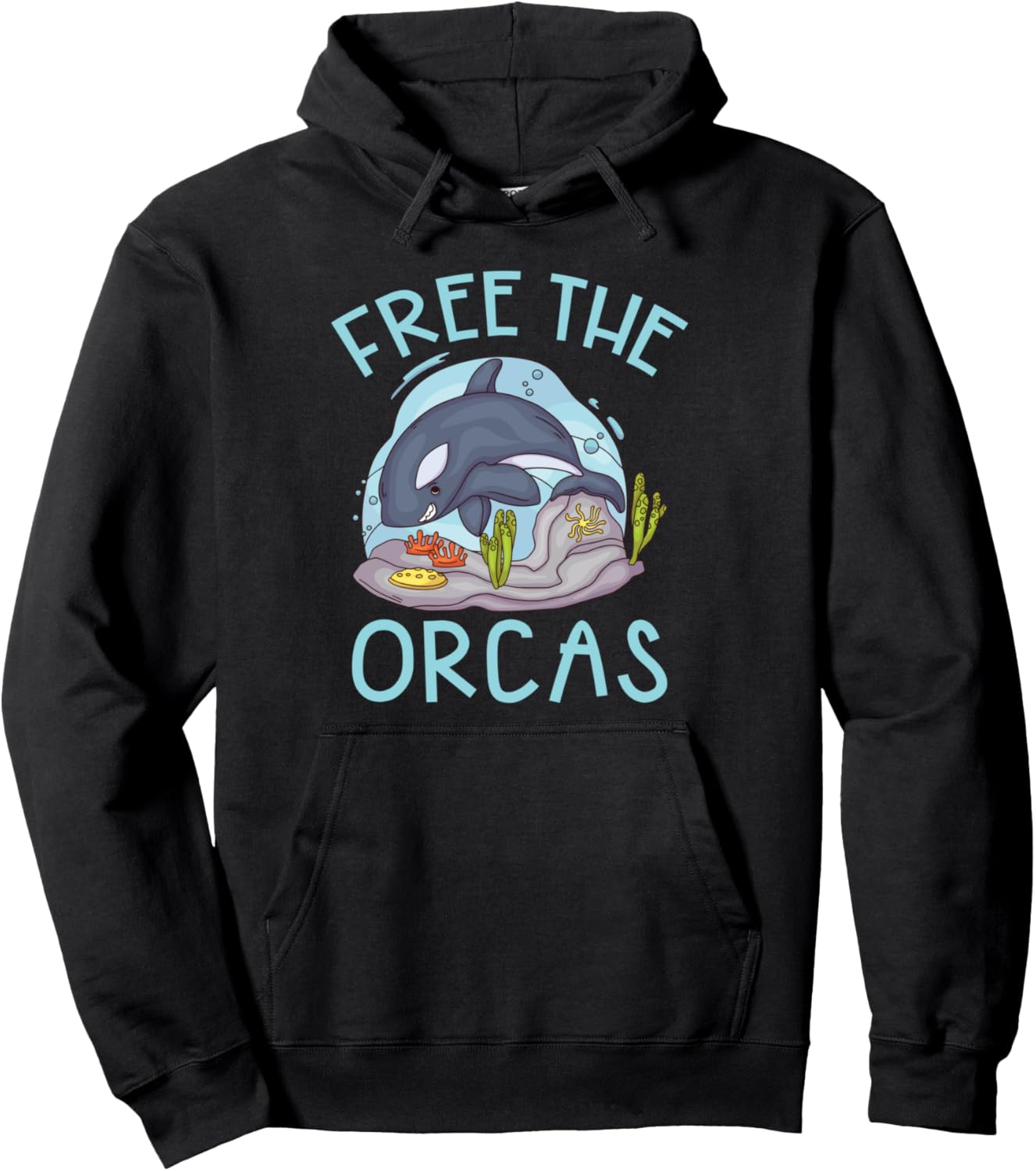Толстовка с надписью «Освободите косаток» Orca Whale Gifts & Party Decorations, черный
Толстовка с надписью «Освободите косаток» Orca Whale Gifts & Party Decorations, черный