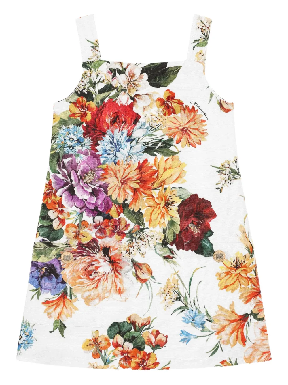 Платье с цветочным принтом Dolce & Gabbana Kids, белый
Платье с цветочным принтом Dolce & Gabbana Kids, белый