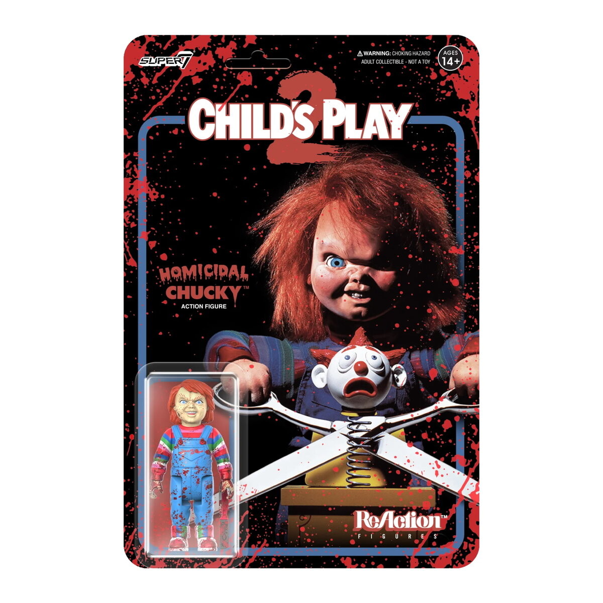 SUPER7 - Childs Play W2 Реакция брызг крови Злого Чаки Фиг. Inna marka 
SUPER7 - Childs Play W2 Реакция брызг крови Злого Чаки Фиг. Inna marka