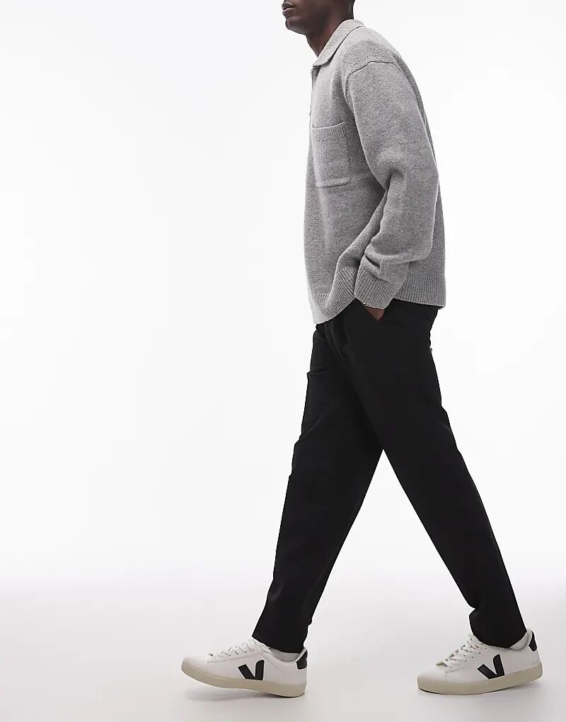 Элегантные зауженные брюки черного цвета Topman
Элегантные зауженные брюки черного цвета Topman