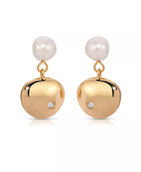 Серьги-Подвески с мелкими камешками и пресноводным жемчугом Ettika, gold
Серьги-Подвески с мелкими камешками и пресноводным жемчугом Ettika, gold