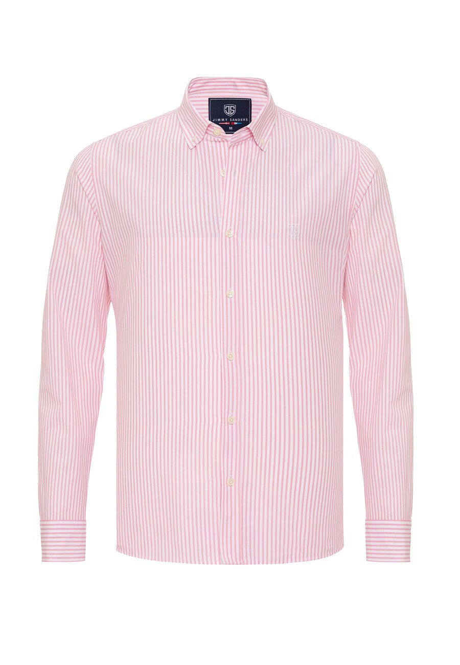 Рубашка на пуговицах Jimmy Sanders Slim fit Button Up Shirt, темно-розовый 
Рубашка на пуговицах Jimmy Sanders Slim fit Button Up Shirt, темно-розовый