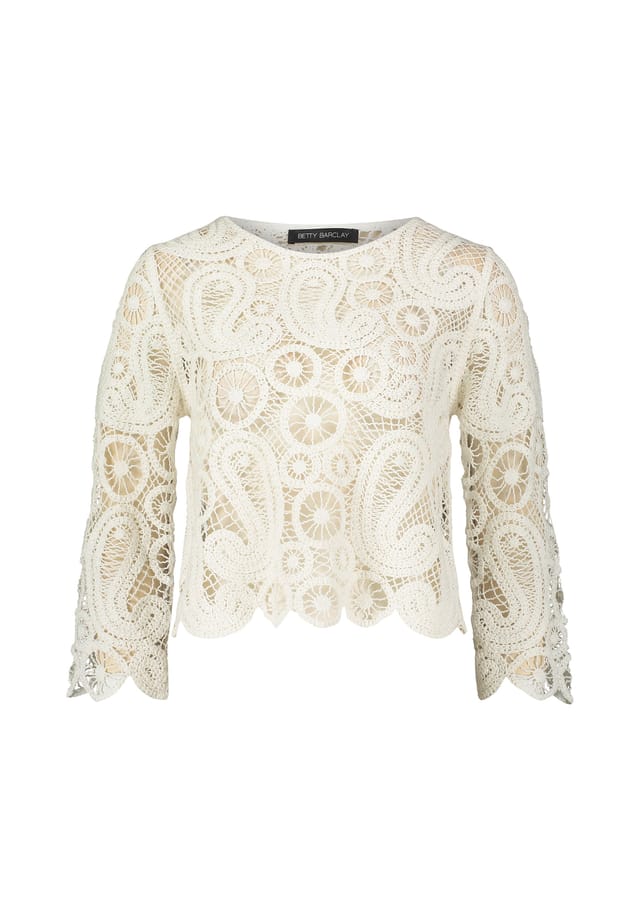 Ажурный свитер с вырезом-лодочкой Betty Barclay, белый
Ажурный свитер с вырезом-лодочкой Betty Barclay, белый