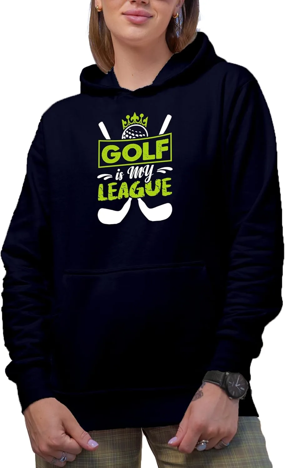 Толстовка с капюшоном Golf Is My League с мячом и клюшками Make Your Mark Design
Толстовка с капюшоном Golf Is My League с мячом и клюшками Make Your Mark Design