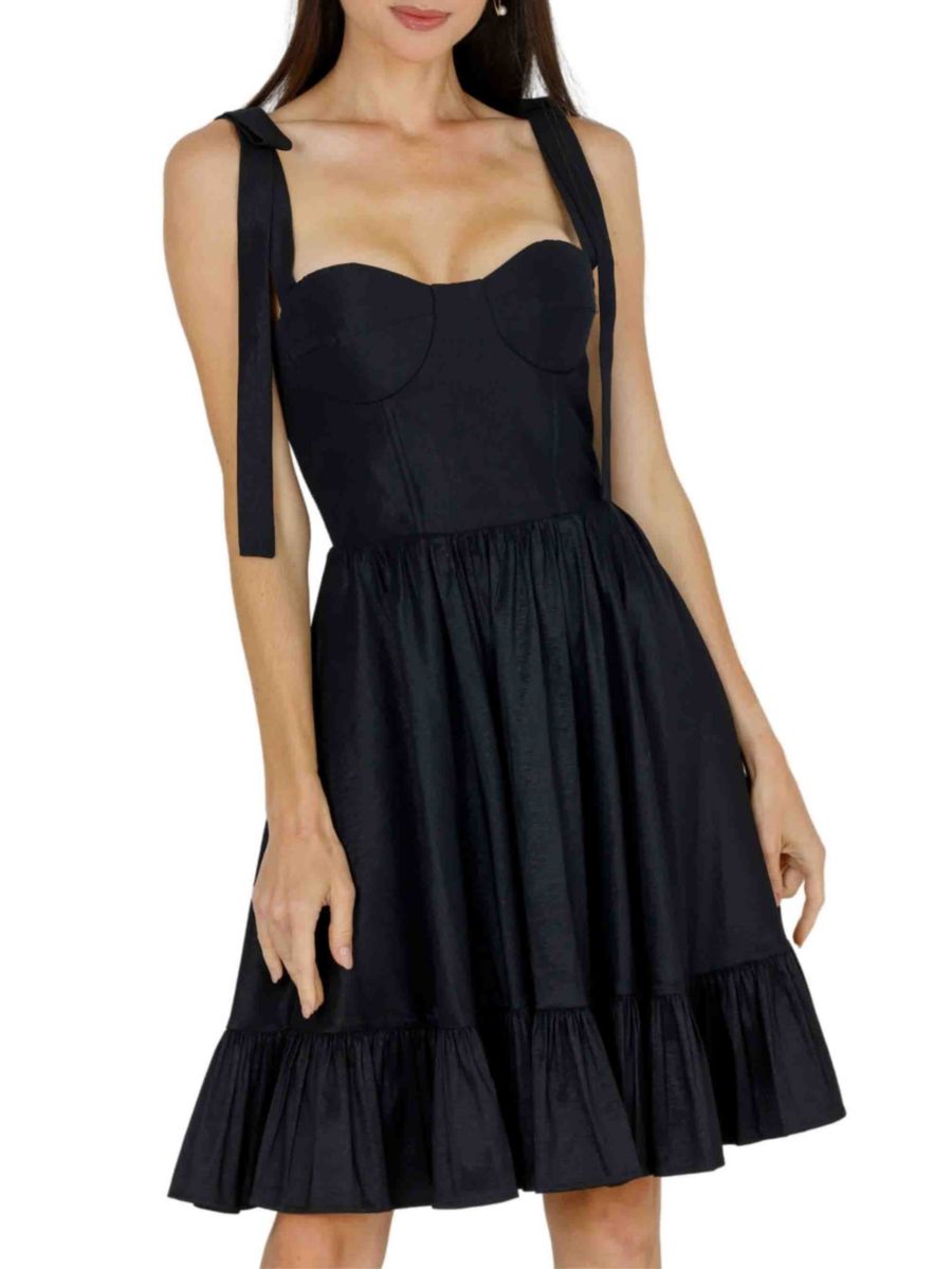 Мини-платье Adeline с оборкой на подоле AKALIA, черный
Мини-платье Adeline с оборкой на подоле AKALIA, черный