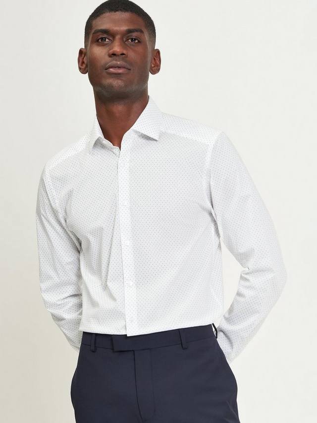 Хлопковая рубашка Slim Fit в горошек Ben Sherman, White
Хлопковая рубашка Slim Fit в горошек Ben Sherman, White