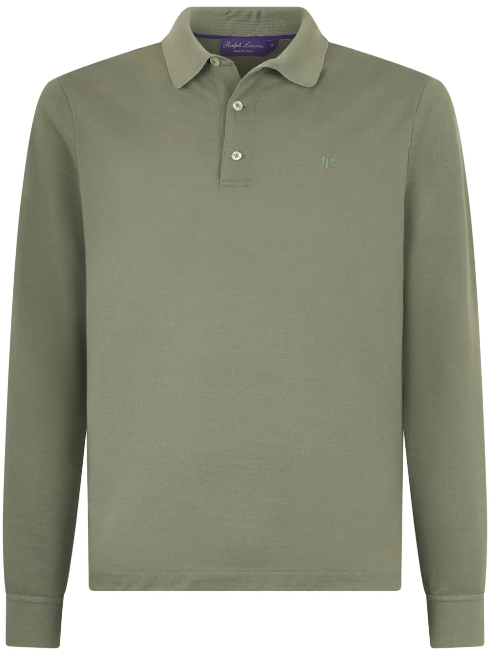 Рубашка поло с вышитым логотипом Ralph Lauren Purple Label, зеленый 
Рубашка поло с вышитым логотипом Ralph Lauren Purple Label, зеленый