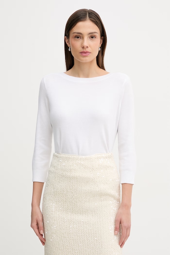 Хлопковый свитер United Colors of Benetton, белый
Хлопковый свитер United Colors of Benetton, белый