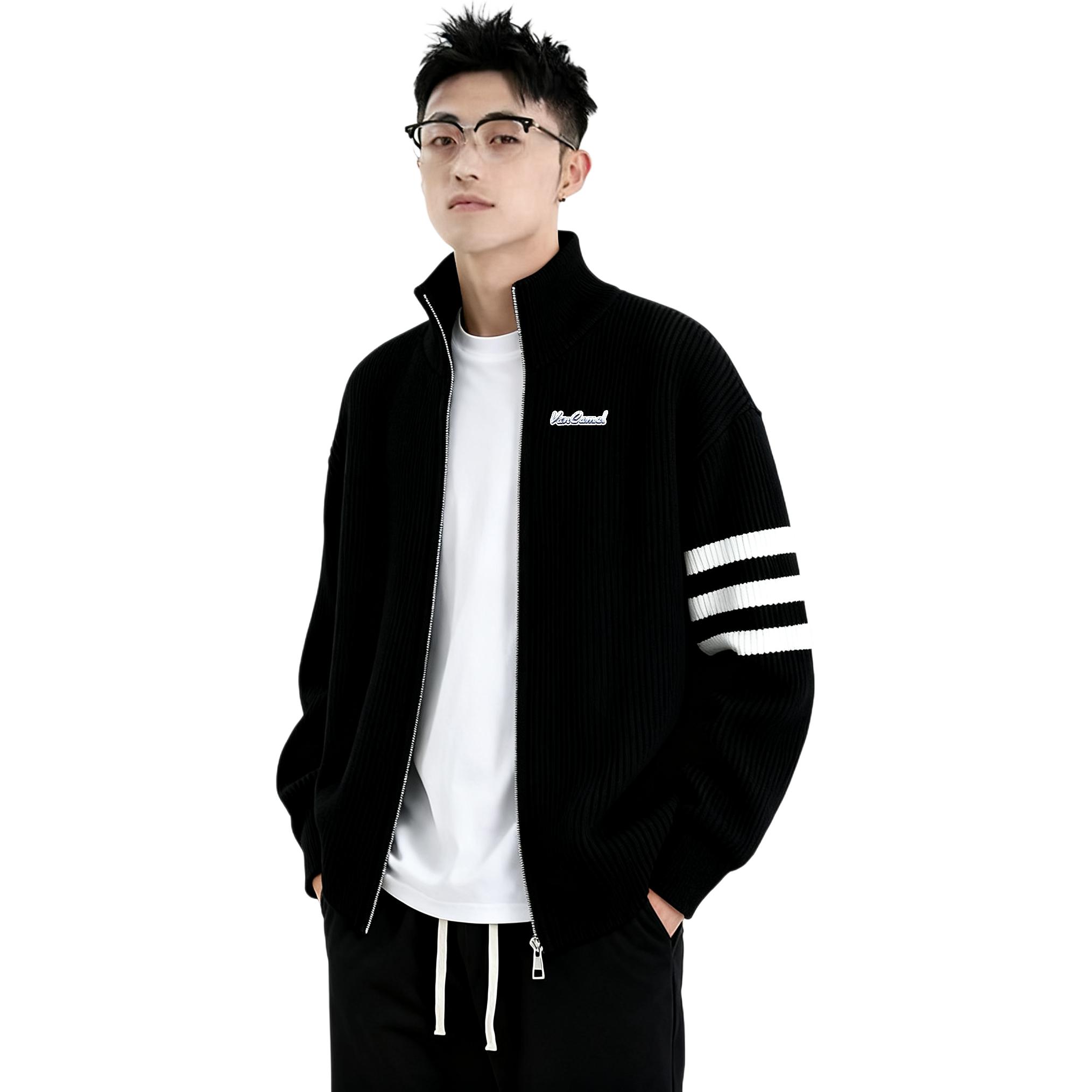 Кардиган Unisex с воротником стойкой VanCamel, черный
Кардиган Unisex с воротником стойкой VanCamel, черный
