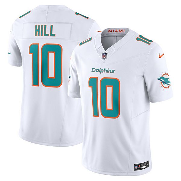 Мужская футболка Miami Dolphins Tyreek Hill Vapor FUSE Limited белая Nike
Мужская футболка Miami Dolphins Tyreek Hill Vapor FUSE Limited белая Nike