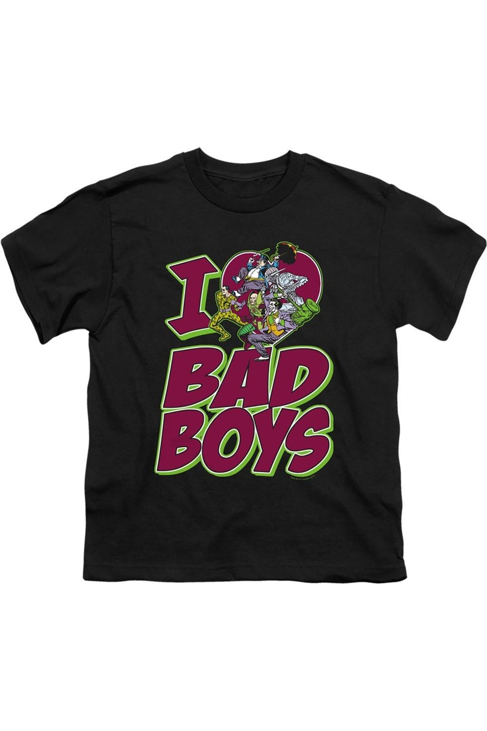 Футболка с коротким рукавом DC Comics "Обожаю плохих парней" для детей Gildan, черный
Футболка с коротким рукавом DC Comics "Обожаю плохих парней" для детей Gildan, черный