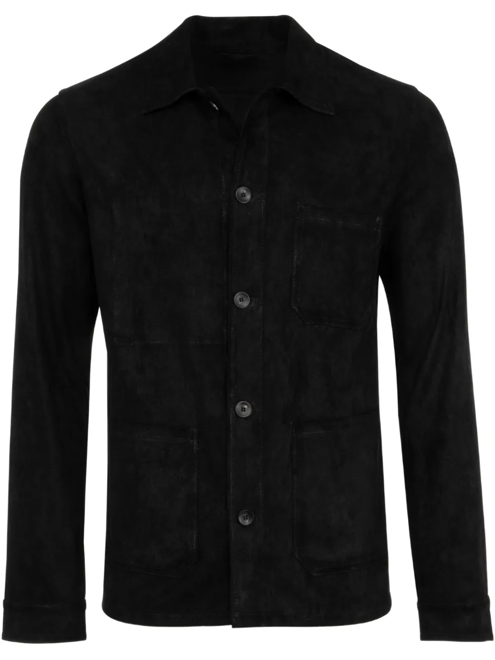 Куртка-рубашка на пуговицах Giorgio Brato, черный
Куртка-рубашка на пуговицах Giorgio Brato, черный