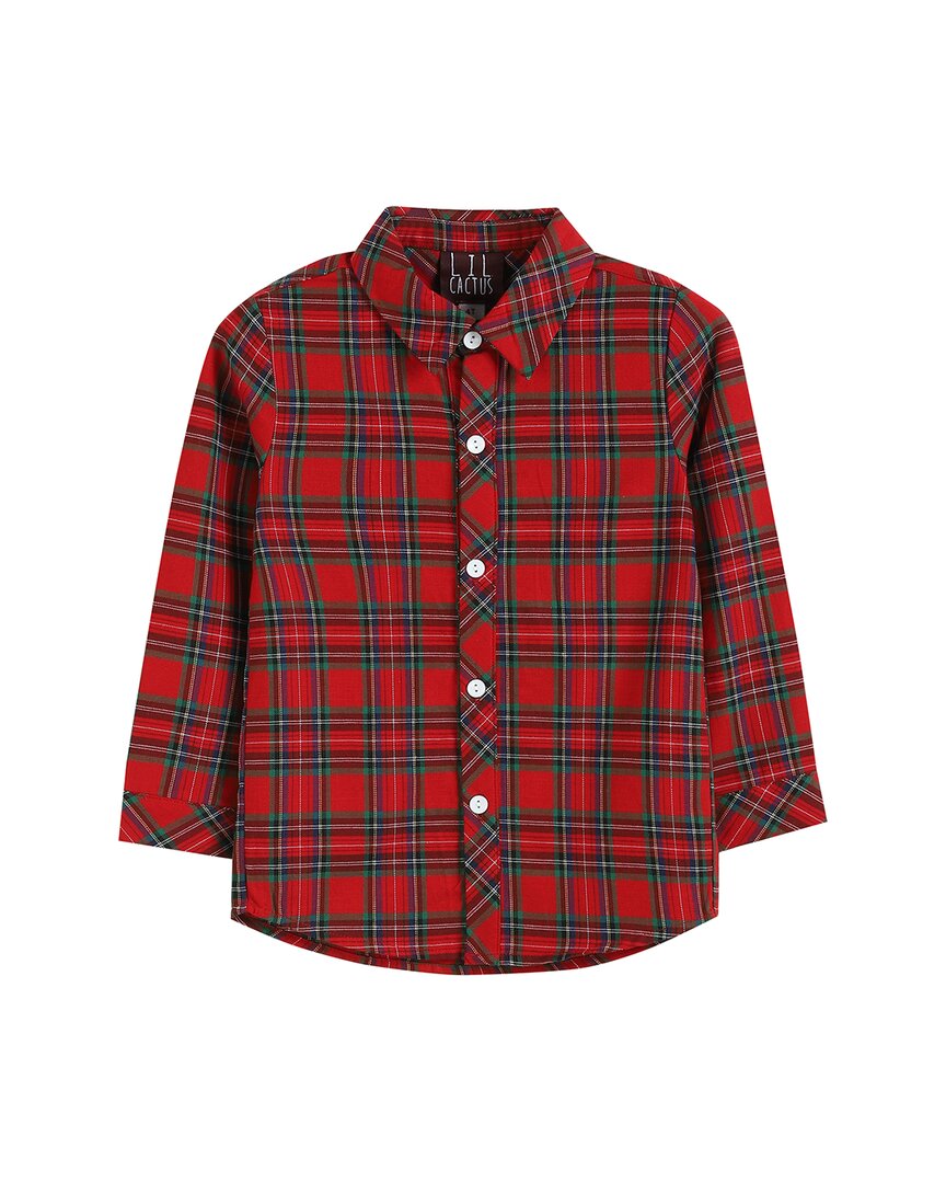 Рубашка в клетку Lil Cactus Gingham на пуговицах, красный
Рубашка в клетку Lil Cactus Gingham на пуговицах, красный