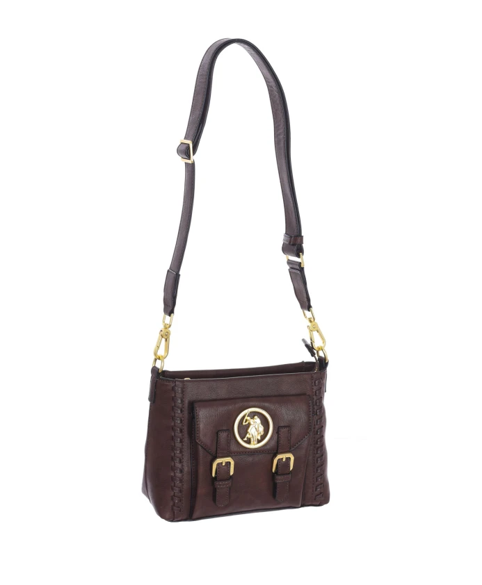 Синтетическая сумка через плечо на молнии U.S. Polo Assn., коричневый
Синтетическая сумка через плечо на молнии U.S. Polo Assn., коричневый