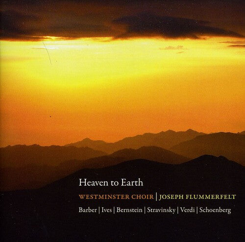 CD диск Barber / Westminster Choir / Flummerfelt: Heaven to Earth
CD диск Barber / Westminster Choir / Flummerfelt: Heaven to Earth