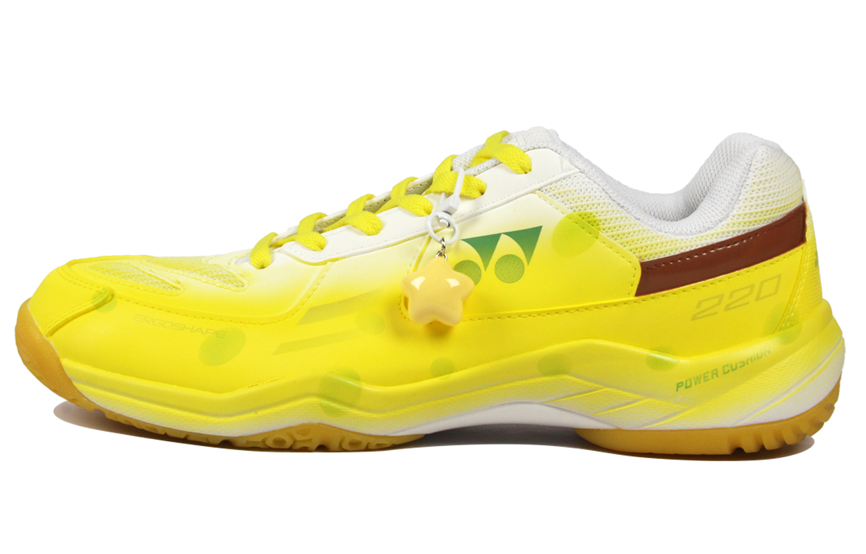 Power Cushion с амортизацией и устойчивостью к истиранию кроссовки для бадминтона Low top Unisex YONEX, желтый/коричневый
Power Cushion с амортизацией и устойчивостью к истиранию кроссовки для бадминтона Low top Unisex YONEX, желтый/коричневый