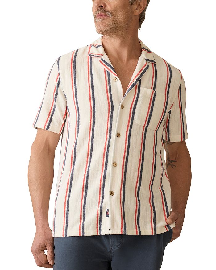 Короткий рукав, свободный крой, махровая рубашка Cabana Towel Faherty, слоновая кость/кремовый
Короткий рукав, свободный крой, махровая рубашка Cabana Towel Faherty, слоновая кость/кремовый