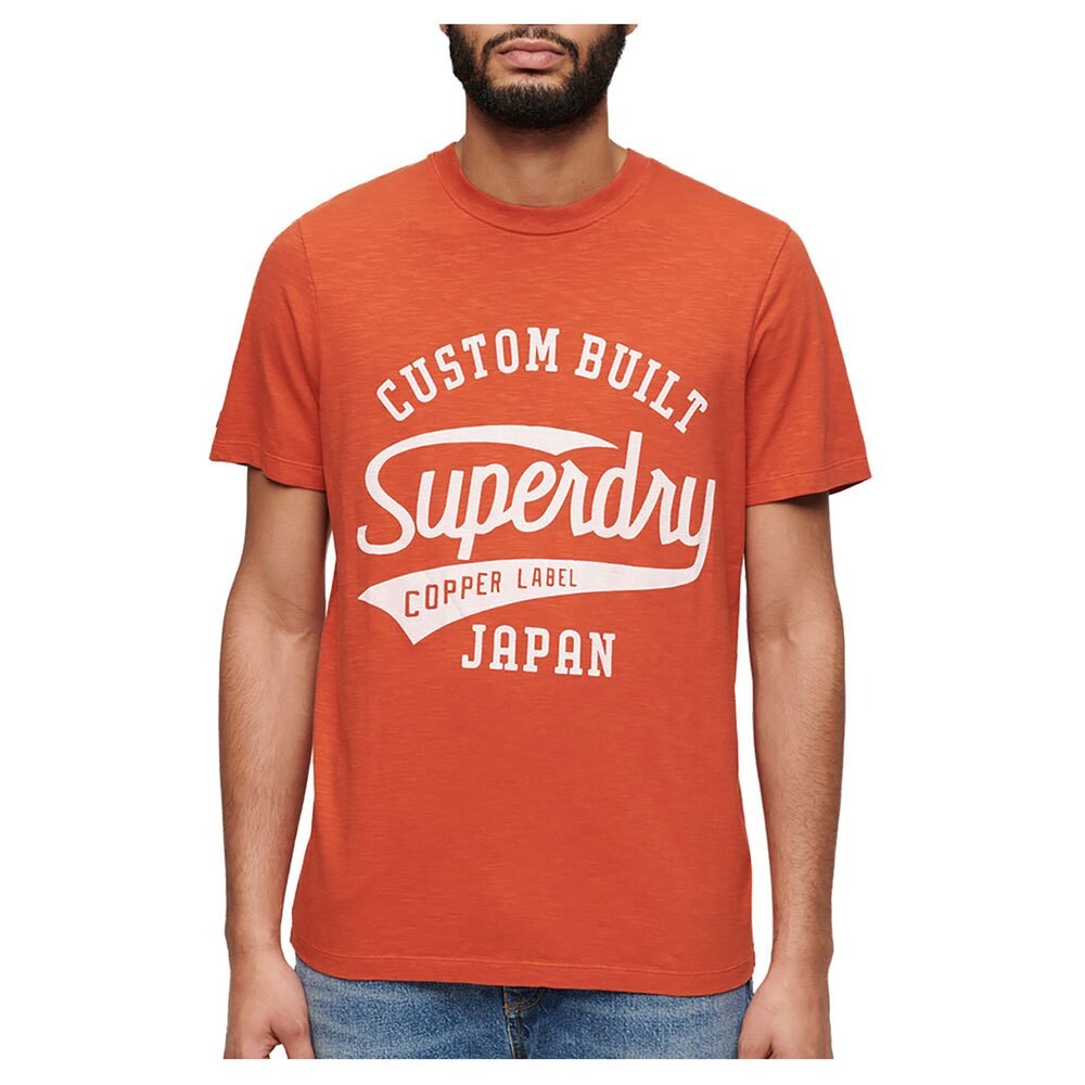 Футболка с коротким рукавом Superdry Copper Label Script, оранжевый 
Футболка с коротким рукавом Superdry Copper Label Script, оранжевый