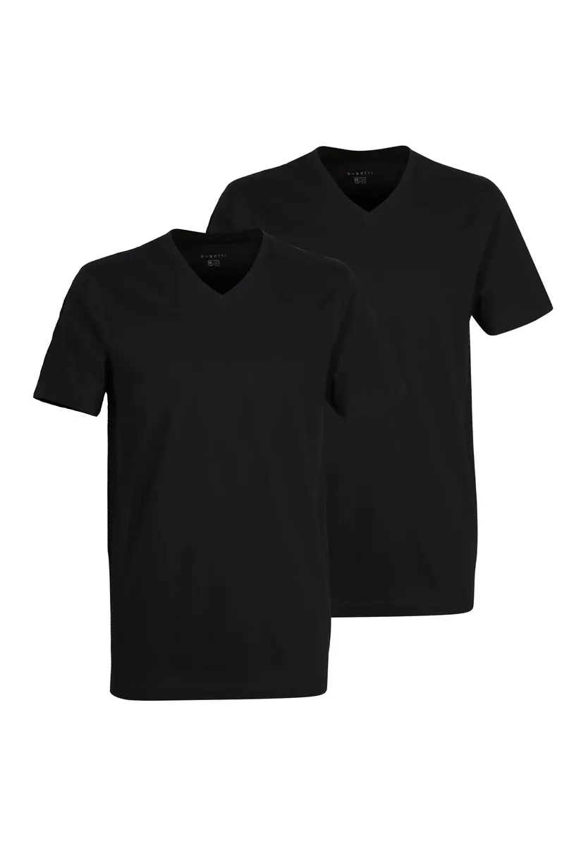Футболка bugatti "Мужские футболки BUGATTI, простая упаковка, 2 шт.", с V-образным вырезом, черный
Футболка bugatti "Мужские футболки BUGATTI, простая упаковка, 2 шт.", с V-образным вырезом, черный