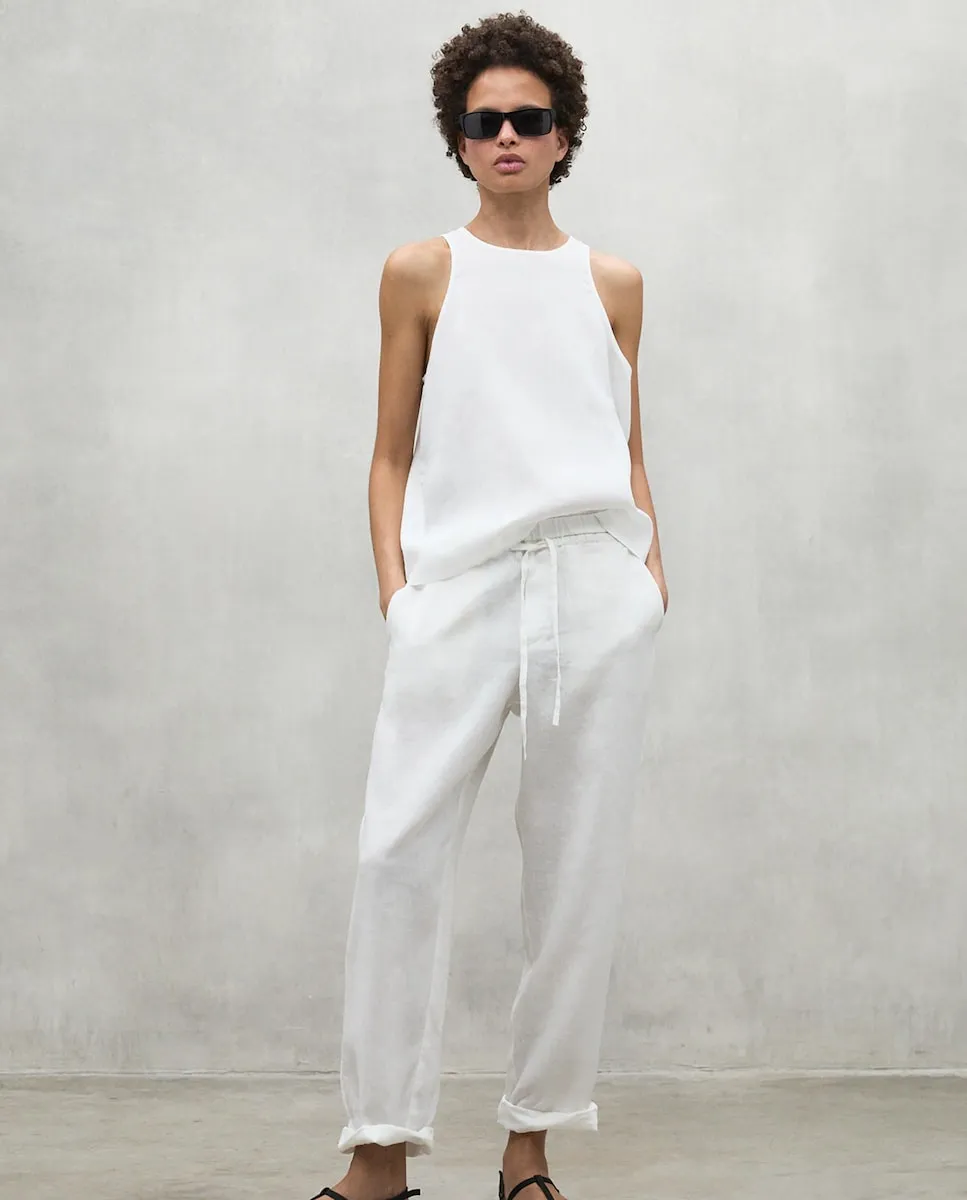 Женские прямые брюки с эластичным поясом и регулировкой шнурком Ecoalf, белый
Женские прямые брюки с эластичным поясом и регулировкой шнурком Ecoalf, белый