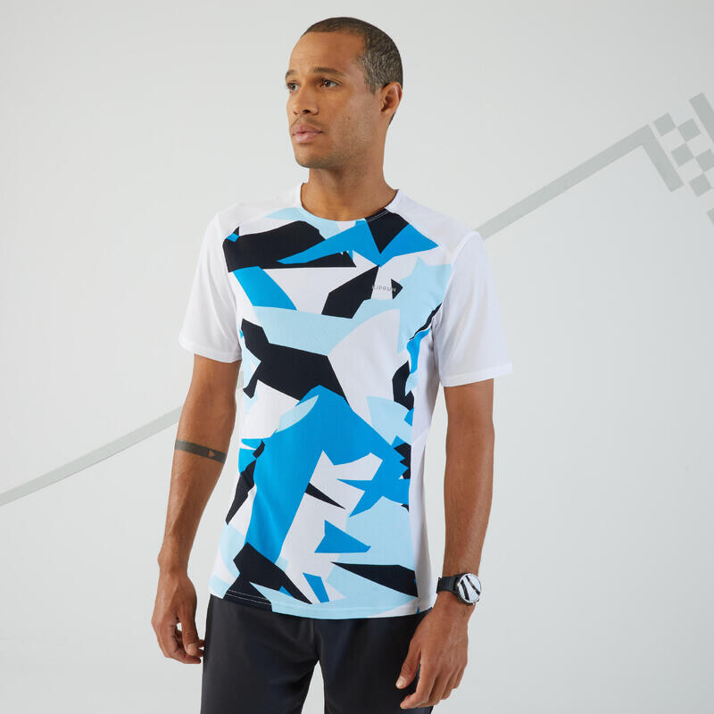 Мужская беговая рубашка с короткими рукавами, дышащая - светло-белый/синий KIPRUN, цвет blau
Мужская беговая рубашка с короткими рукавами, дышащая - светло-белый/синий KIPRUN, цвет blau