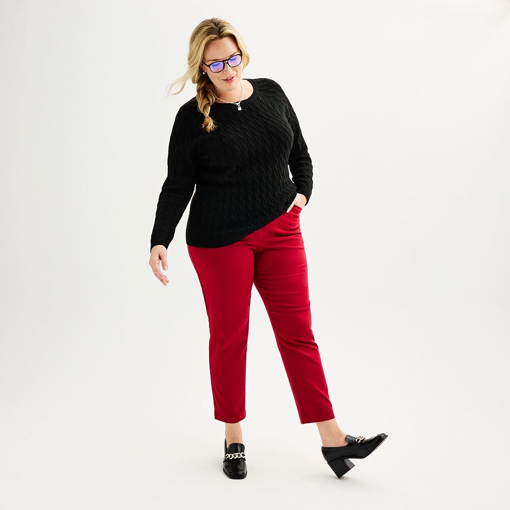 Плюс размер Croft & Barrow Очень мягкий свитер с круглым вырезом и косами, цвет Peri Anemone
Плюс размер Croft & Barrow Очень мягкий свитер с круглым вырезом и косами, цвет Peri Anemone