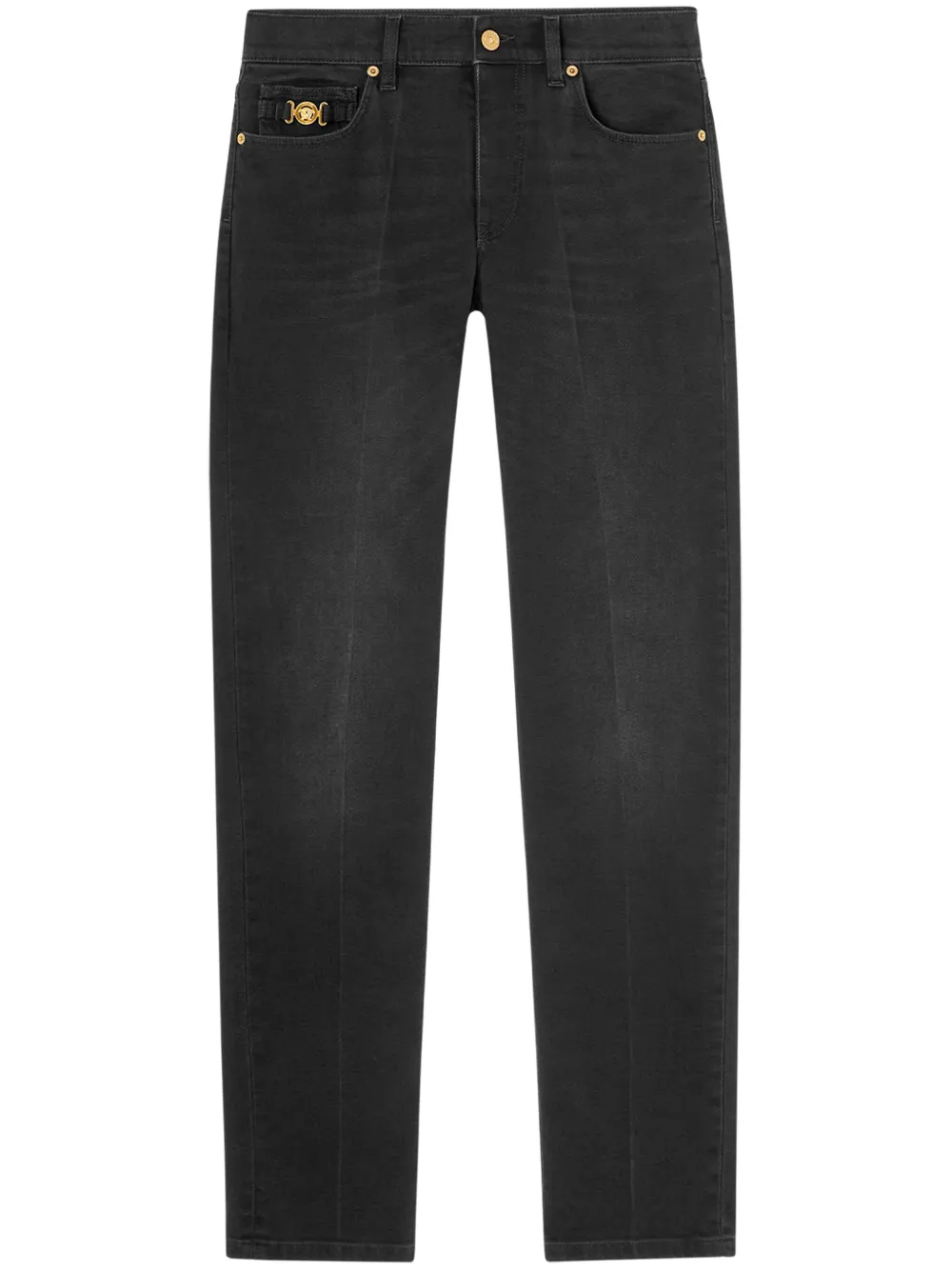 Узкие джинсы с декором Medusa Head VERSACE, черный
Узкие джинсы с декором Medusa Head VERSACE, черный