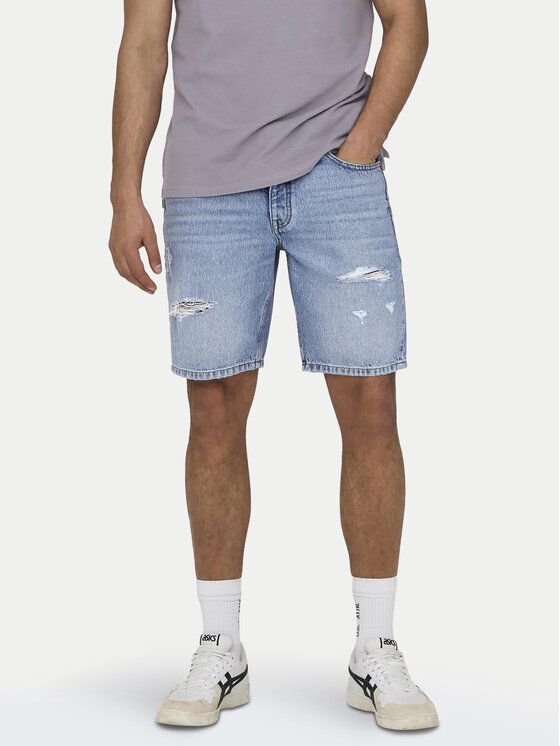 Джинсовые шорты straight fit Edge 22029647 Only & Sons, синий
Джинсовые шорты straight fit Edge 22029647 Only & Sons, синий