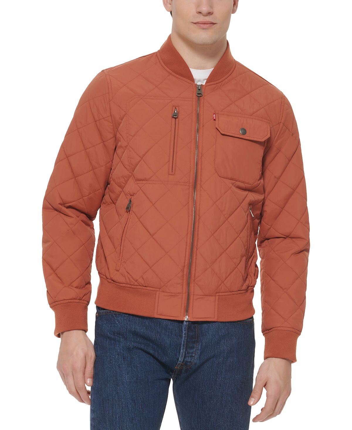 Мужской бомбер стандартного кроя с ромбовидной стежкой Levi's
Мужской бомбер стандартного кроя с ромбовидной стежкой Levi's