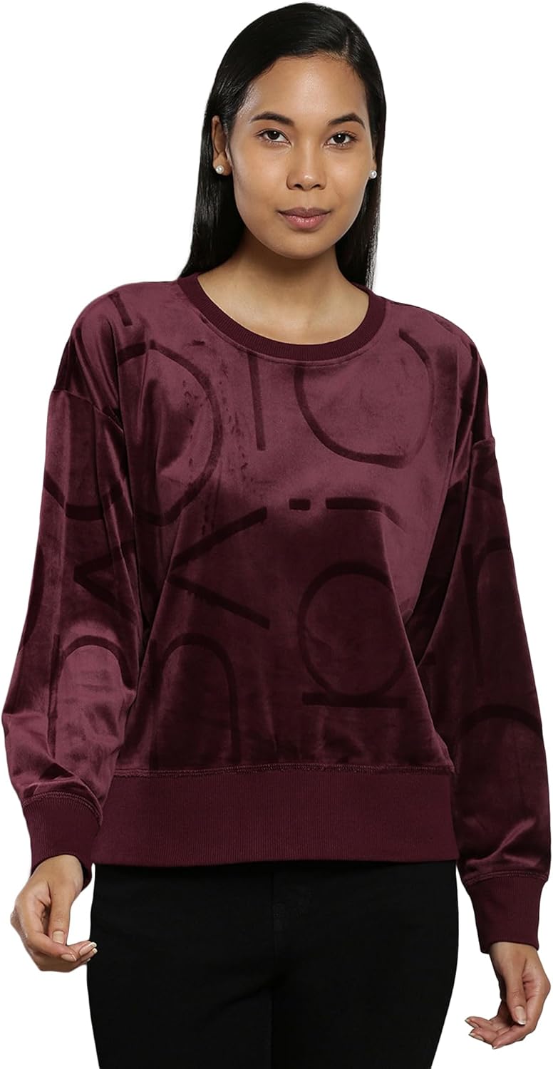 Женская трикотажная кофта с длинным рукавом и тисненым логотипом Calvin Klein, Port
Женская трикотажная кофта с длинным рукавом и тисненым логотипом Calvin Klein, Port