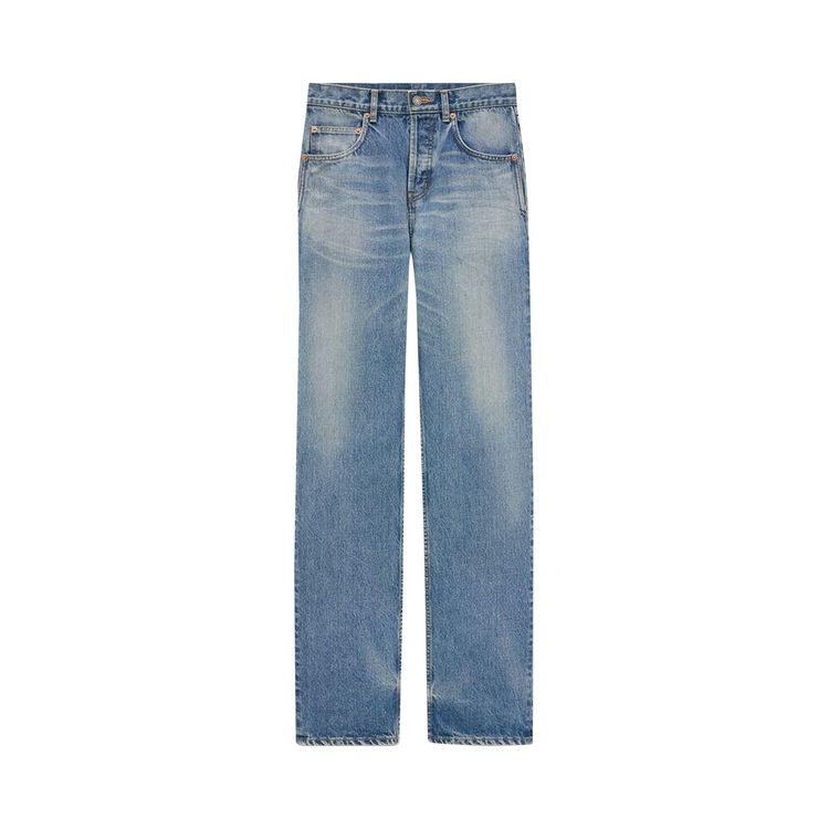 Джинсы Saint Laurent Mid Straight Baggy Jeans Benjamin Blue, синий
Джинсы Saint Laurent Mid Straight Baggy Jeans Benjamin Blue, синий