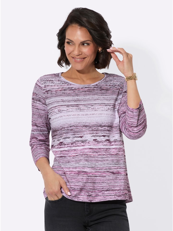 Рубашка с рукавами 3/4 в полоску цвета пыльной розы и экрю WITT WEIDEN
Рубашка с рукавами 3/4 в полоску цвета пыльной розы и экрю WITT WEIDEN