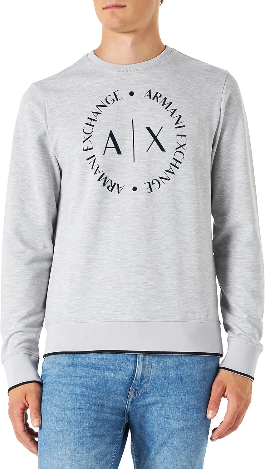 A|X ARMANI EXCHANGE мужской лонгслив с большим логотипом
A|X ARMANI EXCHANGE мужской лонгслив с большим логотипом