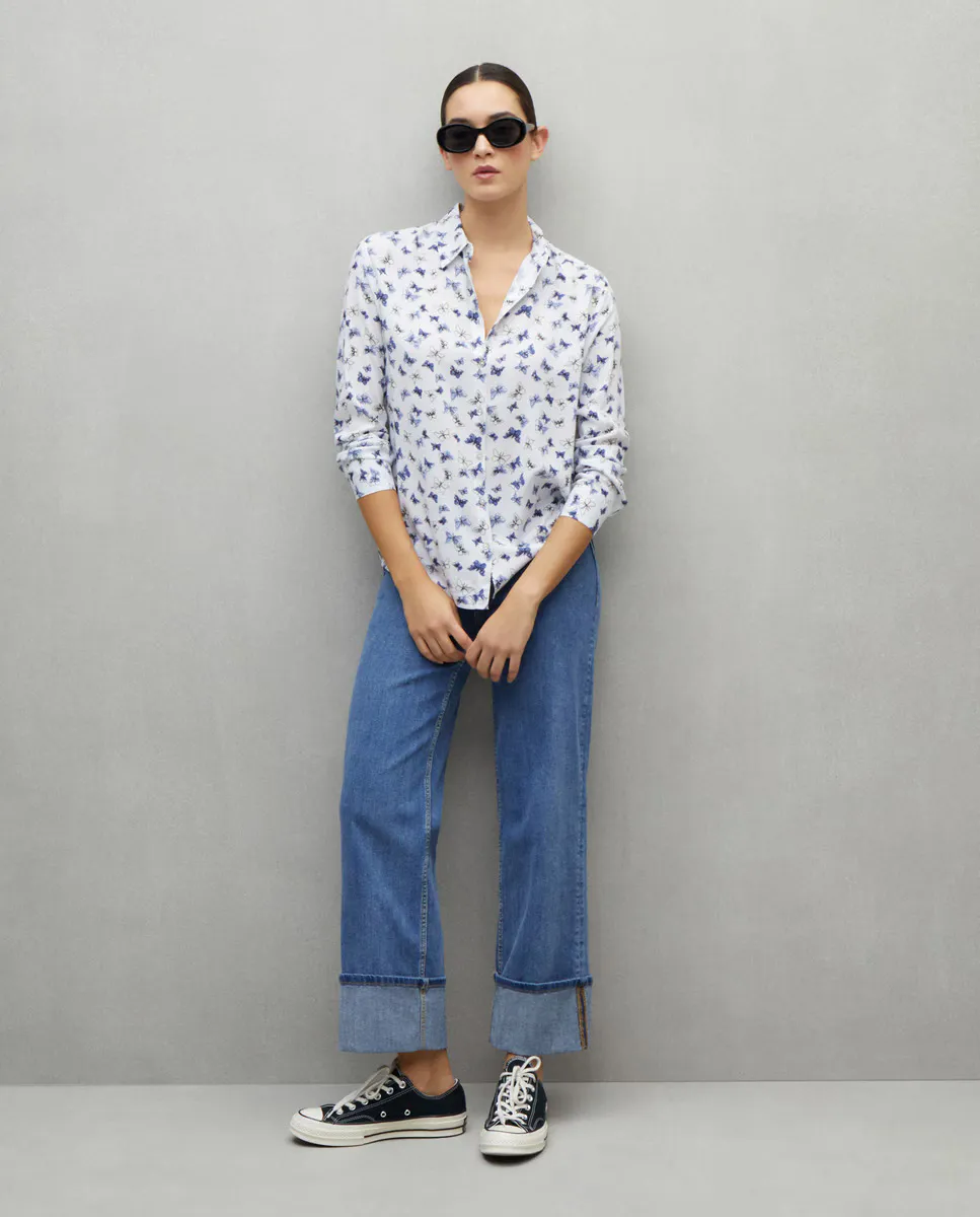 Женская рубашка с длинным рукавом однотонная Easy Wear, синий
Женская рубашка с длинным рукавом однотонная Easy Wear, синий