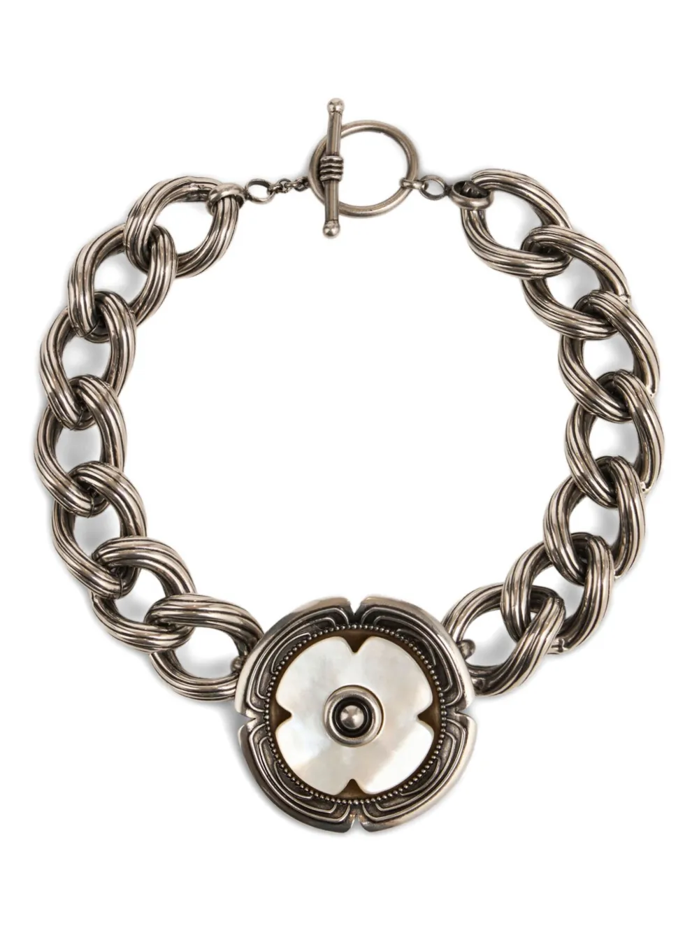 Колье с цветочным декором ETRO, серебяный
Колье с цветочным декором ETRO, серебяный