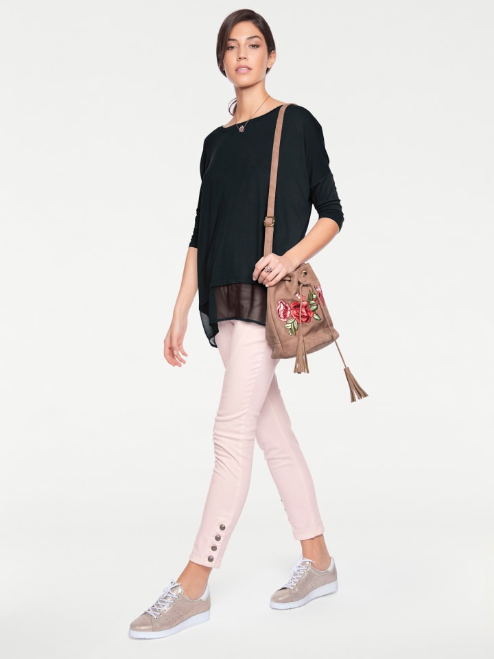 Черная рубашка оверсайз Heine
Черная рубашка оверсайз Heine