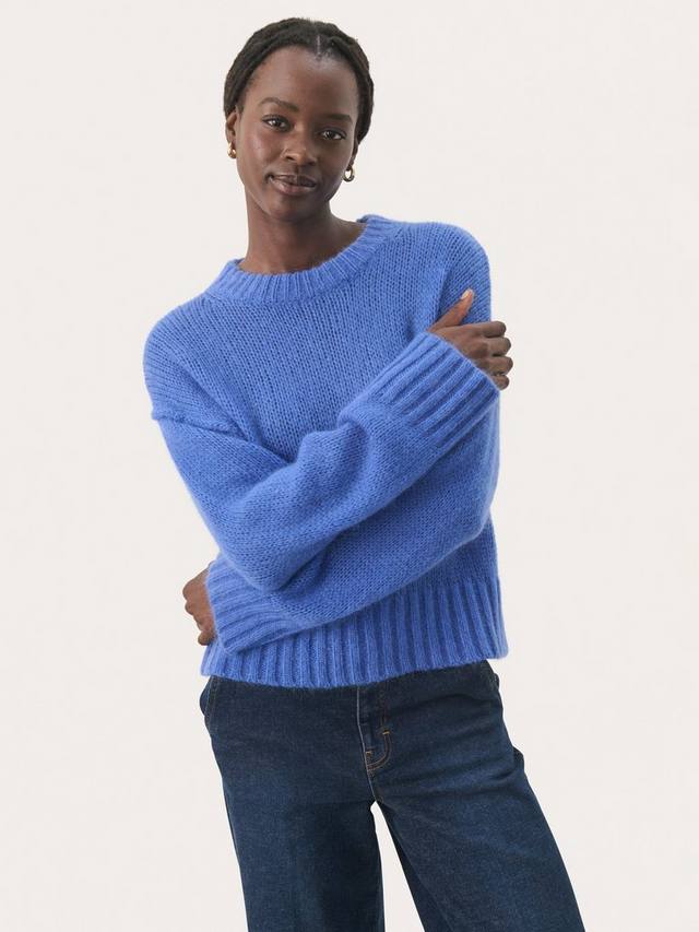 Богатый джемпер из натуральной шерсти Part Two, синий
Богатый джемпер из натуральной шерсти Part Two, синий