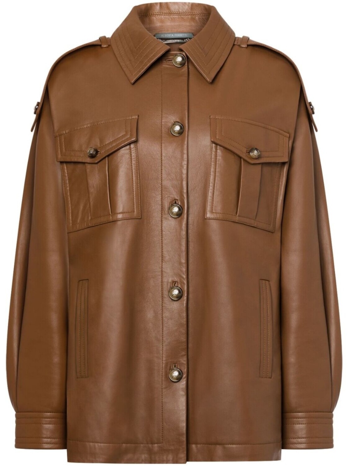 Кожаная куртка на молнии Alberta Ferretti, коричневый
Кожаная куртка на молнии Alberta Ferretti, коричневый