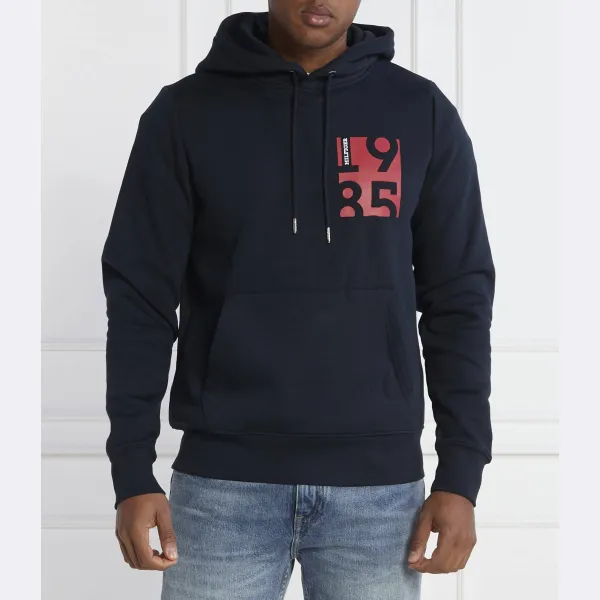 Толстовка стандартного кроя с принтом на груди Tommy Hilfiger, синий 
Толстовка стандартного кроя с принтом на груди Tommy Hilfiger, синий