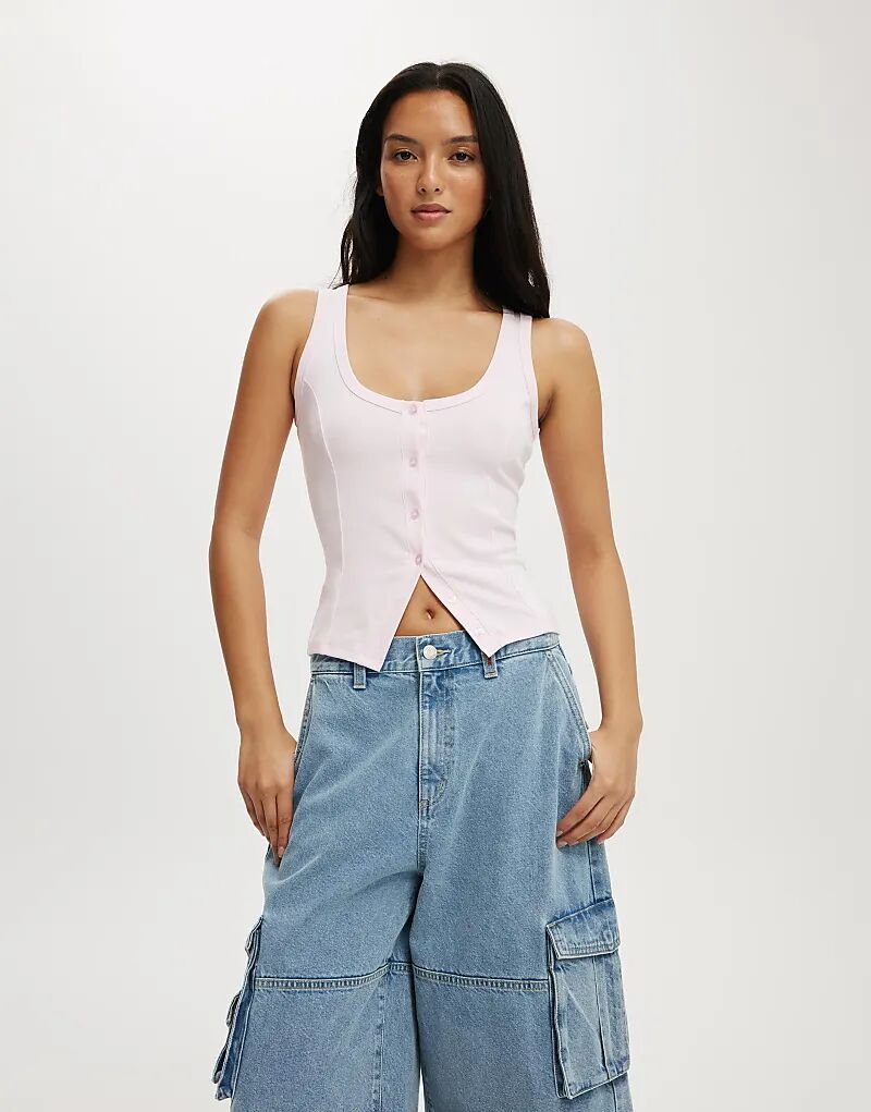 Майка на пуговицах розового цвета
Майка на пуговицах розового цвета