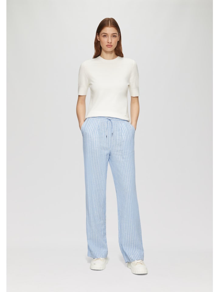 Тканевые брюки s.Oliver, синий 
Тканевые брюки s.Oliver, синий