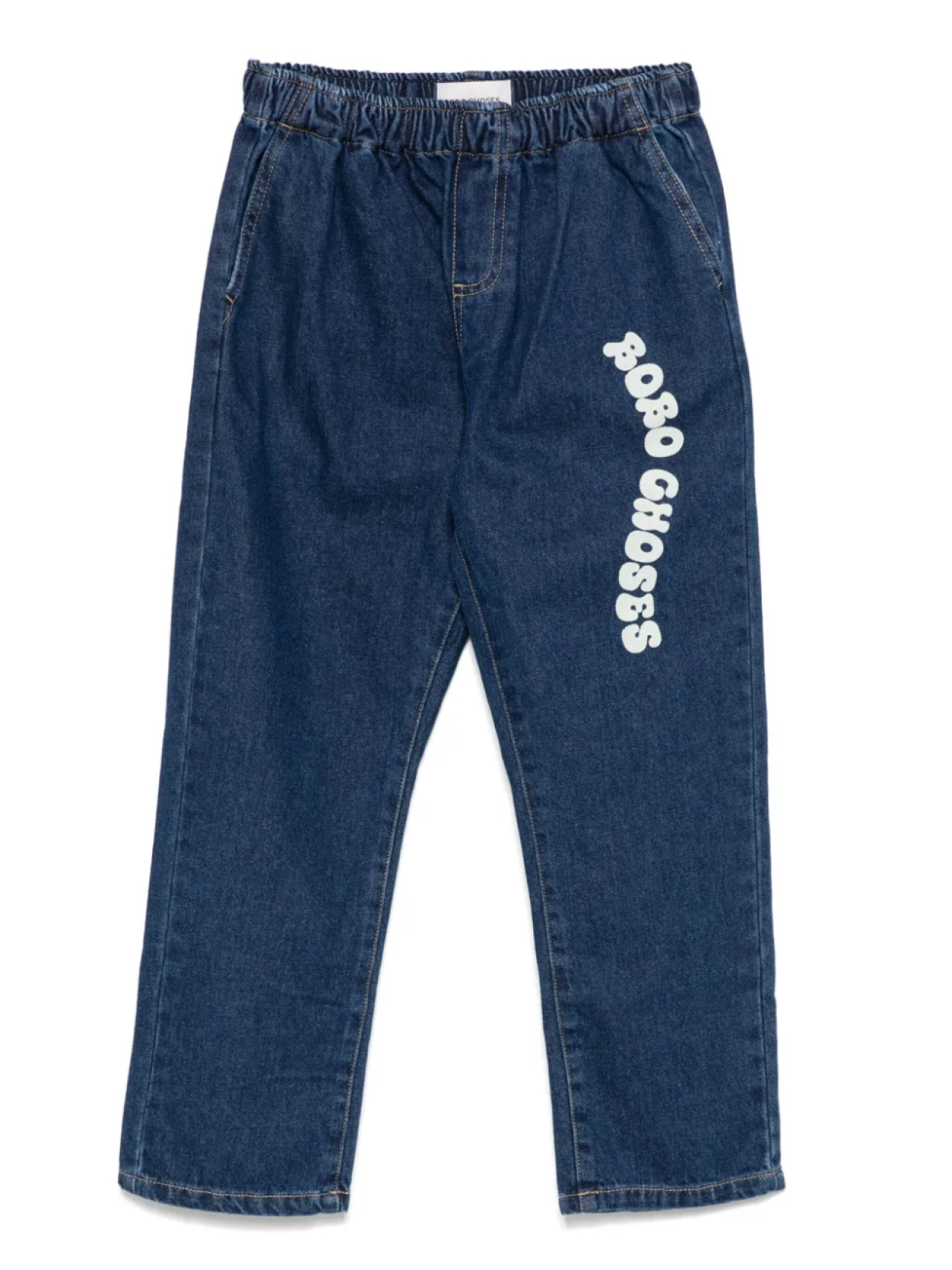 Джинсы с волнистым логотипом Bobo Choses, синий
Джинсы с волнистым логотипом Bobo Choses, синий