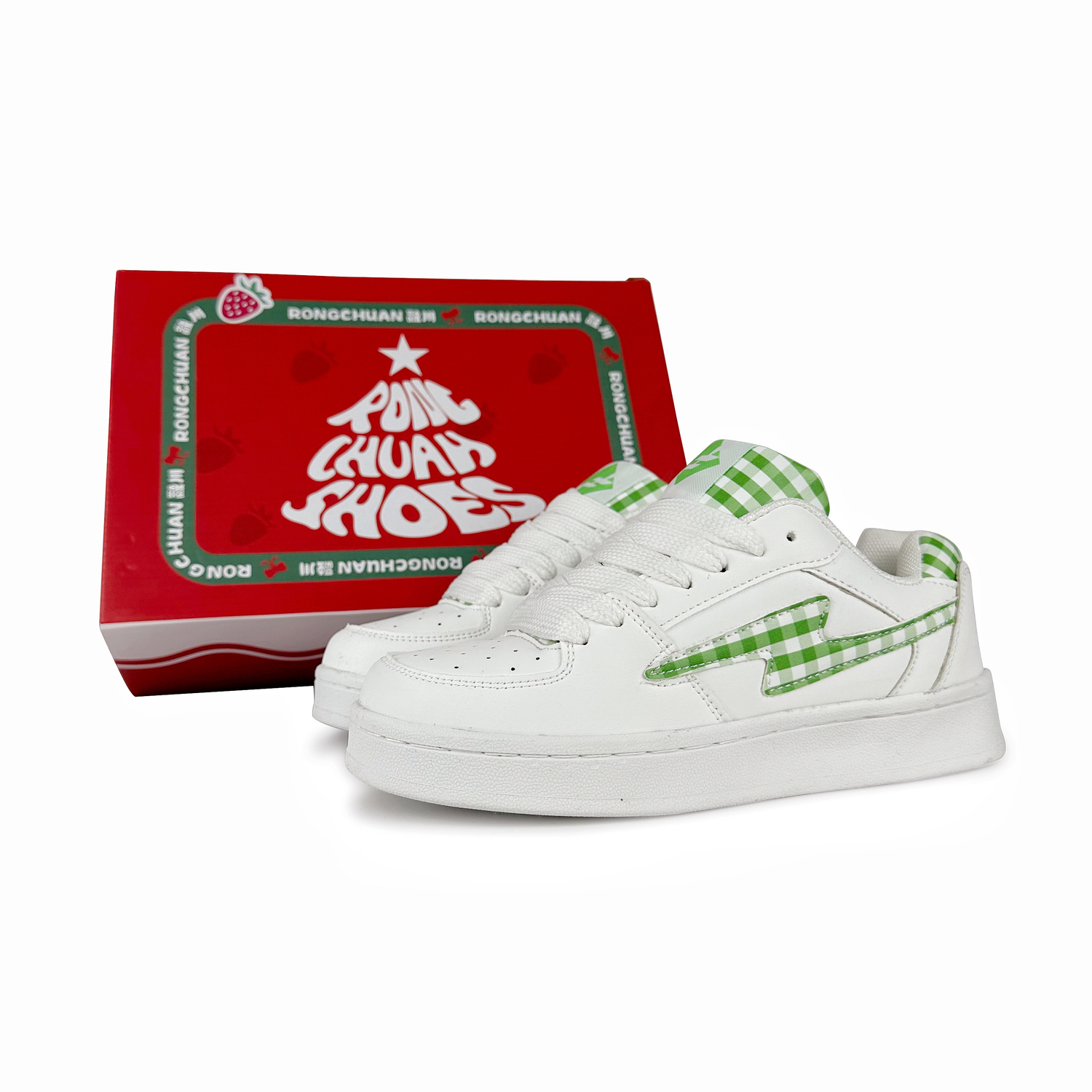 Rongchuan Скользоустойчивые износостойкие легкие низкие скейтерские кроссовки унисекс бело-розовые квадратные - бело-зеленые квадратные (подарочный набор)
Rongchuan Скользоустойчивые износостойкие легкие низкие скейтерские кроссовки унисекс бело-розовые квадратные - бело-зеленые квадратные (подарочный набор)