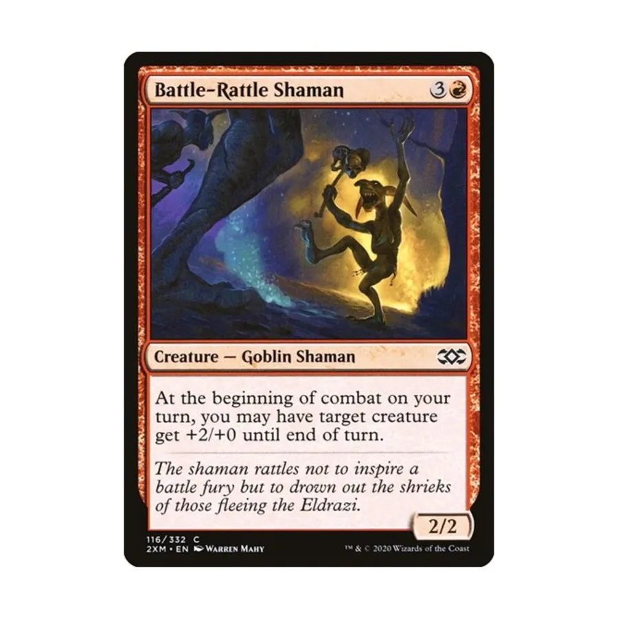 CCG Шаман Боевой Погремушки (С) (Фольга), MTG - Double Masters
CCG Шаман Боевой Погремушки (С) (Фольга), MTG - Double Masters