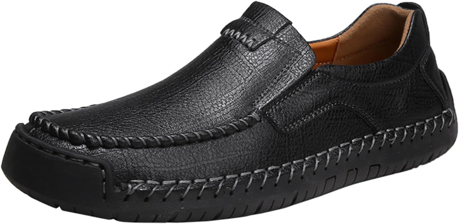 Мужские слипоны JiuQing, повседневные туфли-лоферы с мягкой подошвой, для работы и прогулок, кожаные, черный
Мужские слипоны JiuQing, повседневные туфли-лоферы с мягкой подошвой, для работы и прогулок, кожаные, черный