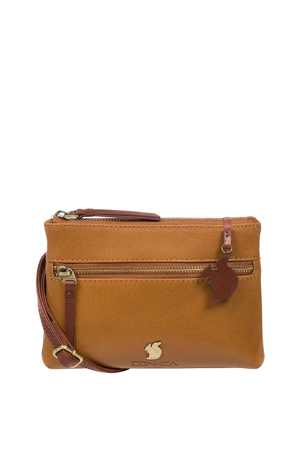 Кожаная сумка через плечо Sweetie Conkca London, коричневый
Кожаная сумка через плечо Sweetie Conkca London, коричневый