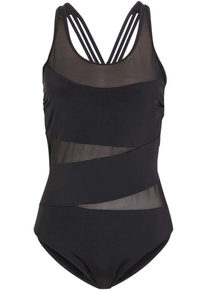 Купальник эксклюзивной формы с легкой моделирующей способностью Bodyflirt, черный 
Купальник эксклюзивной формы с легкой моделирующей способностью Bodyflirt, черный