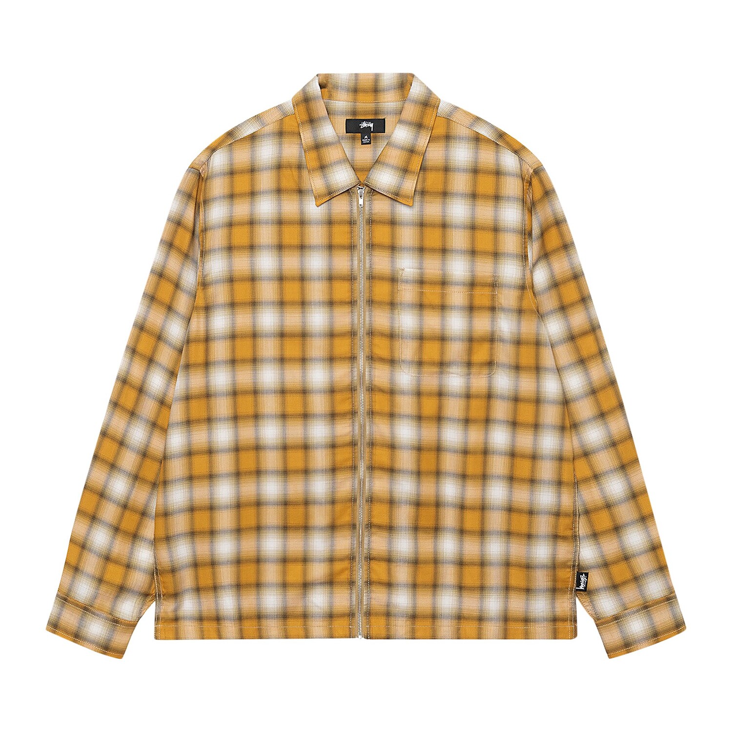 Рубашка на молнии в клетку Stussy Eddie, горчичный
Рубашка на молнии в клетку Stussy Eddie, горчичный