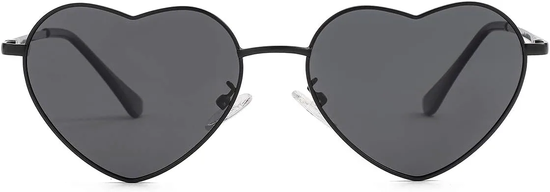 Поляризованные солнцезащитные очки в форме сердца для женщин, металлическая оправа, милые и очаровательные очки, 100% защита от УФ-излучения Gleyemor, 01 Black/Grey
Поляризованные солнцезащитные очки в форме сердца для женщин, металлическая оправа, милые и очаровательные очки, 100% защита от УФ-излучения Gleyemor, 01 Black/Grey